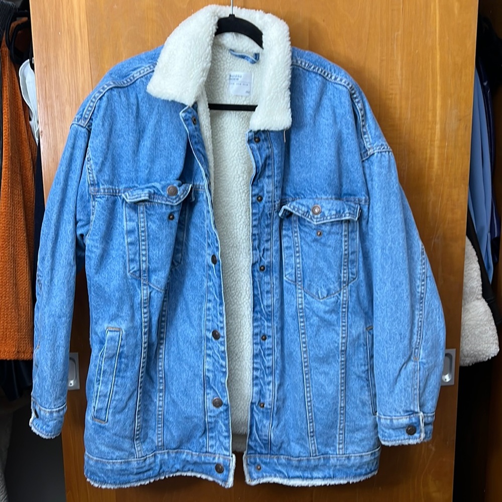 Denim fleece Jacket size Medium